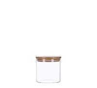 Tarros de cristal con tapa de bambú, tarros de cristal, 350 ml - 2200 ml, herméticos, aptos para lavavajillas, antipolillas (500 ml)