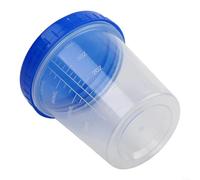 Tarros de muestra de plástico de 120 ml con tapas, perfectos para medir y mezclar, 10 piezas para el hogar y el laboratorio (2)