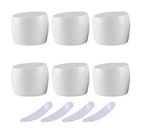 tarros de viaje para artículos de aseo， Paquete de 6, frascos de plástico vacíos de 50 ml, color verde, recipiente for cosméticos con tapa, recipiente for almacenamiento de loción, crema facial, botel