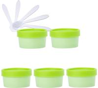 Tarros para cosméticos, 5 PC 200 ml Máscara Rosa Tazón for Mezclar Frascos de Almacenamiento de plástico vacíos 200 g con Revestimiento Interior for Almacenamiento Cuerpo Mano Crema Facial Loción Gel