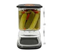 Tarros para encurtidos, recipiente para fermentación de alimentos con colador - Bote hermético para encurtidos y aceitunas para conservación de alimentos, para cocina, harina, azúcar, café, ensalada