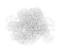 TARSHYRY 100 Clips de Papel con Forma de Casa, Clips Decorativos de Alambre de Hierro para Oficina para Organizar, Clasificar y Usar Suministros Escolares Multiusos (WHITE)