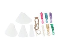 TARSHYRY 36 Marcapáginas de Acrílico Transparente, Rectangulares de 0,04 Pulgadas de Grosor, Marcadores en Blanco Impermeables con 36 Cuerdas de Cáñamo con Borlas