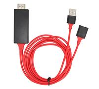 TARSHYRY Adaptador de, Adaptador Male a USB Femenino HDTV Adaptador de Cable HDTV con un Adaptador de Cable de Interfaz Multimedia HD 1080p Masculino para el de Monitor de Televisión (rojo)