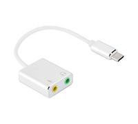 TARSHYRY Adaptador de Audio Externo USB C de Aleación de Aluminio de 7,1 Canales con Tarjeta de Sonido Estéreo para PC y Portátil, No Requiere Controlador