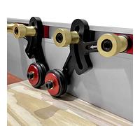 TARSHYRY Alimentador de Prensado de Rodillos para Carpintería Multifuncional, Herramienta Auxiliar de Aleación de Aluminio para Sierras de Mesa, Dispositivo de Propulsión de Seguridad