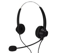 TARSHYRY Auriculares Binaurales de Oficina con Micrófono HD para Centros de Llamadas y Teleconferencias Cómodos Auriculares de Servicio Al Cliente