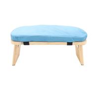 TARSHYRY Banco de Meditación de Madera Ergonómico Desmontaje de Colchón Suave Heces de Rodilla para la Meditación de Yoga Práctica en el Hogar (Blue)