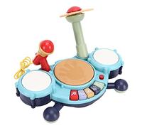 TARSHYRY Batería Electrónica para Niños, Juguete Musical Multifuncional con Micrófono, Instrumentos Seguros y Coloridos para Niños Pequeños y Regalo para