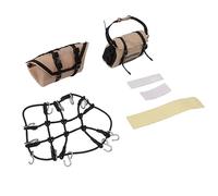 TARSHYRY Bolsa de Red para Equipaje en el Techo del Coche RC de Simulación para Modelos a Escala 1/18 (Black)