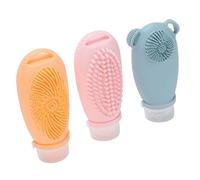 TARSHYRY Botellas de Viaje para Artículos de Tocador Botellas de Artículos de Tocador de Silicona Suave y Exprimible a Prueba de Fugas para champú Acondicionador Loción 100 Ml 3 Piezas (3PCS)