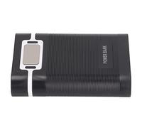 TARSHYRY Cargador de Batería Portátil DIY con Capacidad de 4 Ranuras, Entrada Micro USB, Modos de Carga Duales y Pantalla LCD (Black)