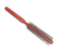 TARSHYRY Cepillo de Pelo de Estilo Redondo, Rodillo Rizador, Cepillo Pequeño de Madera para Secado por Soplado, Uso en Salón en Casa, Madera ABS 21x2,5 Cm