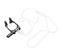 TARSHYRY Clip de Nariz para Nadar, Clip de Nariz para Nadar de Plástico y Silicona con de con Correa Antipérdida para Entrenamiento de Principiantes de Buceo (Black)