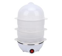 TARSHYRY Cocedor de Huevos de 3 Niveles, Eléctrico, Rápido, Multifuncional, Compacto, para Huevos Duros, Escalfados, Revueltos, Desayuno, Preparación de Comidas, Cocina (Enchufe europeo 220V)