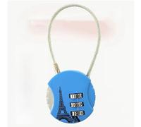 TARSHYRY Combinación Combinación de 3 Dígitos Código de Aleación de Zinc Caquel Anti Robo para la Maleta de Equipaje de Viaje (cielo azul)