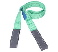 TARSHYRY Correa de Elevación Plana Resistente de 2 Toneladas con Extremos de Doble Ojo, Eslinga de Correas de Poliéster para Grúas y Aparejos Industriales, 2 Metros de Longitud