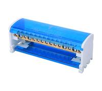 TARSHYRY Cuadro de Distribución Terminal, Cuadro de Distribución 215 Box de Terminal Rail DIN 2 Niveles Single Fase con Cubierta Transparente Caja de Eléctrica Bloque de de Cableado