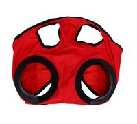 TARSHYRY Cubierta para Ojo de Caballo, Alta Elasticidad, Transpirable, Velo Intermitente Rojo a Prueba de Viento, Antiarena para Entrenamiento de Competición