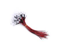 TARSHYRY Diodos de Luz LED Previos a Cableado, Lámparas LED Pre-cableadas 50pcs Pre-cableado Diodos Precipitados Agua de Precipitada para la Decoración del Hogar de Bricolaje (10 mm)