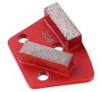 TARSHYRY Disco Abrasivo Trapezoidal, Almohadilla Abrasiva Agresiva para Pisos de 3 Piezas para Pintura de Cemento y Concreto, con 2 Dientes en Forma de Abanico, Grano 30