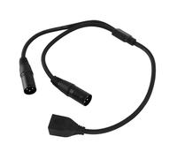 TARSHYRY Dual Xlr a Rj45 Cable 3 Pin Xlr a Rj45 Adaptador Xlr Macho a Rj45 Divisor y Femenino con 22 AWG Oxígeno-blindaje de Cobre para la Iluminación de la Etapa del Controlador