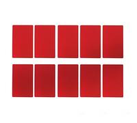 TARSHYRY En de Tarjetas de Negocios Metal, Tarjetas Visita Metal 50pcs Nombre Comercial Aluminio Grabado 2.1x3.4in para la Cultura y el Comportamiento Personal la Empresa (Rojo)