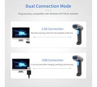 TARSHYRY Escáner de Código de Barras Hommid Handheld 2D/QR Reader para Supermercados Logistics Warehouse