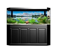 TARSHYRY Fondo del Acuario, Accesorios de Dragón Barbudos de Fondo de Terrario de de Pintura Decorativa Pegatina de PVC Imagen de Paisaje para la Caja de Pescado del Acuario (91 * 50CM)