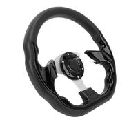 TARSHYRY Funda Universal para Volante de Coche de 13 Pulgadas con Agarre Mejorado, Estilo de Carreras, Material de PU, Fácil Instalación para la Mayoría de los Vehículos (BLACK)