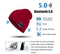 TARSHYRY Gorro de Punto Inalámbrico con Altavoces Estéreo Integrados y Micrófono para Clima Frío, Gorro Cálido Recargable para Invierno (TARSHYRY9e0p4tnwq2-10351034)