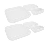 TARSHYRY Juego de 6 Estuches Rígidos Transparentes con Cremallera, 3 Tamaños de Bolsas Organizadoras de Almacenamiento de Viaje con Resistencia Al Aplastamiento a Prueba de Agua, para (6 Piezas)