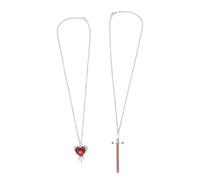 TARSHYRY Juego de Collar con Colgante de Espada de Corazón, Joyería Romántica para Parejas, Declaración de Amor Simbólica, Regalo para Aniversarios, Citas, Noches, Cadena de 50 Cm (18.00)