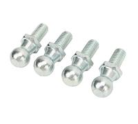 TARSHYRY Kit de Herrajes para Puntal de Gas con Perno Esférico de 13 Mm, Paquete de 4 Soportes Giratorios Chapados en Zinc para Cajas de Herramientas, Vehículos Recreativos, Cubiertas Marinas y