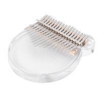 TARSHYRY Kit de Piano de Pulgar Kalimba de Acrílico Transparente de 17 Teclas con Bolsa, Superficie Suave para Principiantes, Instrumento Musical para Niños y Amigos, 13 X 16 Cm