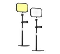 TARSHYRY LED Video Light Panel 12W Video Conferencia Zoom Reunión Fotografía Complete Soporte de Soporte Ajustable COMPUTADORA USB (Paquete de 2)