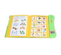 TARSHYRY Libro de Sonidos Interactivo para Niños, Aprende Español, Animales, Frutas y Números, Juguete Educativo para Niños Pequeños y Preescolares (Green)
