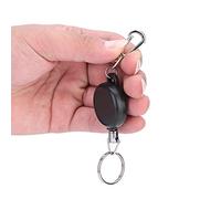 TARSHYRY Llavero Retráctil con Carrete de Insignia, Llavero Extensible de Acero Inoxidable Resistente con Cuerda de Alambre de Acero de 23,6 Pulgadas para Identificaciones, Llaves,