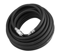 TARSHYRY Manguera para Compresor de Aire, Accesorios para Compresores de Aire Manguera de Goma Neumática Flexible de 15 M y 5 Accesorios Neumáticos Con una Presión Máxima de Estallido de 900 Psi y