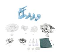 TARSHYRY Máquina para Hacer Botones, Prensa Manual con 100 Botones en Blanco y Accesorios para Insignias Personalizadas, Llaveros, Abridores de (25 mm/32 mm/58 mm (deslizamiento horizontal 3 en)