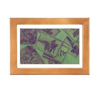 TARSHYRY Marco de Fotos Digital de 7,3 Pulgadas con 7 Opciones de Color, Pantalla de Papel E de 800x480, Diseño de Madera para Uso Doméstico y de Oficina