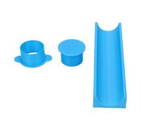 TARSHYRY Molde Redondo para Cake Pops, Cortador y Empujador de Cake Pops de PP Grueso y Resistente con Bandeja de 9,1 Pulgadas, para, Galletas, Masa para Hornear, Fiesta (cielo azul)