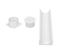 TARSHYRY Molde Redondo para Cake Pops, Cortador y Empujador de Cake Pops de PP Grueso y Resistente con Bandeja de 9,1 Pulgadas, para, Galletas, Masa para Hornear, Fiesta (WHITE)