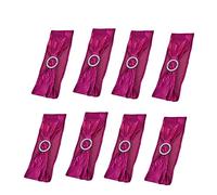 TARSHYRY Paquete de 10 Fundas Elásticas para Sillas con Bandas Elásticas para Decoración de Bodas, Banquetes y Eventos, Ideales para Salones de Banquetes o Asientos de Fiesta (Rosa roja)