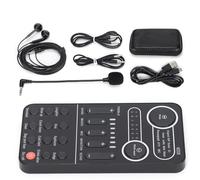 TARSHYRY Paquete de Equipos de Podcast, Equipos Podcast Tarjetas Sonido Bundle Teléfono Móvil Broadcast en Vivo Estudio Tarjeta Sonido para PC Laptop Telephone Streaming Podcasting Gaming (K9)
