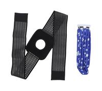 TARSHYRY Paquete de Hielo Reutilizable, Paquete Frío de Gel con Tapa de Boca Ancha a Prueba de Fugas con Correas Flexibles para la Cabeza, Muñeca, Rodilla, Enfriamiento Muscular Después