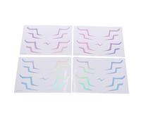 TARSHYRY Pegatinas Temporales de Anime, Calcomanías Faciales Realistas a Prueba de Agua y Sudor para Cosplay, con 4 Hojas únicas, Fáciles de Aplicar para Festivales de Música, Conciertos de (WS LS