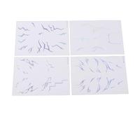 TARSHYRY Pegatinas Temporales de Anime, Calcomanías Faciales Realistas a Prueba de Agua y Sudor para Cosplay, con 4 Hojas únicas, Fáciles de Aplicar para Festivales de Música, Conciertos de (WS LS