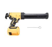 TARSHYRY Pistola de Calafateo Inalámbrica, Herramienta Eléctrica a Batería con Luz LED, 6 Velocidades Ajustables para Sellado de Ventanas, Puertas, Bañeras y tuberías. Material ABS.