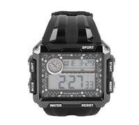 TARSHYRY Reloj Electrónico Deportivo de Pantalla Grande Rectangular, Cronómetro con Luz Nocturna LED, Reloj Despertador Resistente Al Agua de 12/24 Horas para Nadar